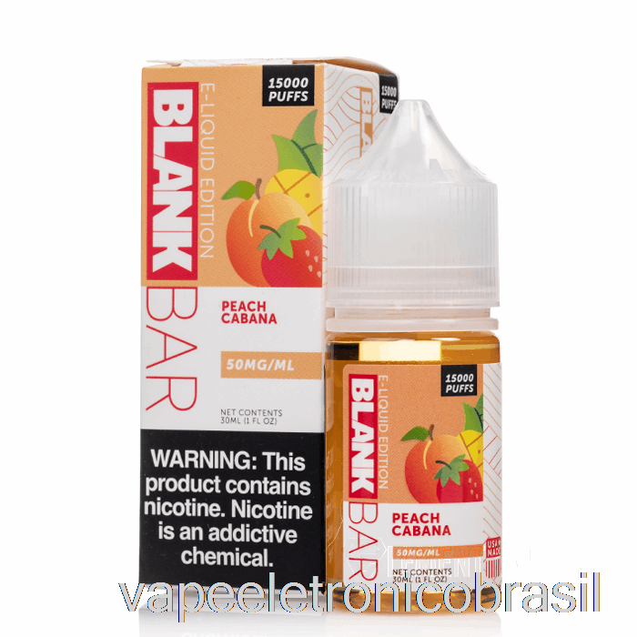 Vape Vaporesso Cabana De Pêssego - Sais Em Barra Em Branco - 30ml 50mg